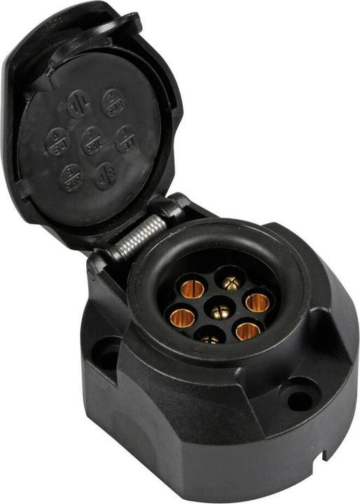 Image du produit Lampa Prise de remorque 7 broches avec contact pour feu antibrouillard