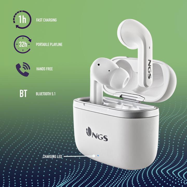Actual product image NGS Artica crown white (8 h, Wireless)