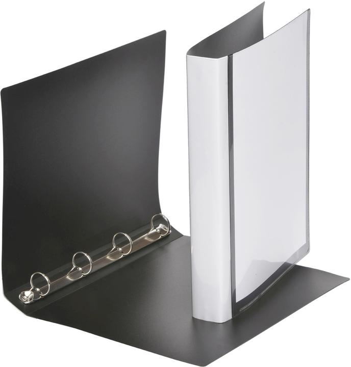 Produktbild Foldersys Ringbuch 4-Ringe schwarz 4,0 cm DIN A4 (A4, 40 mm, 1 Stück)