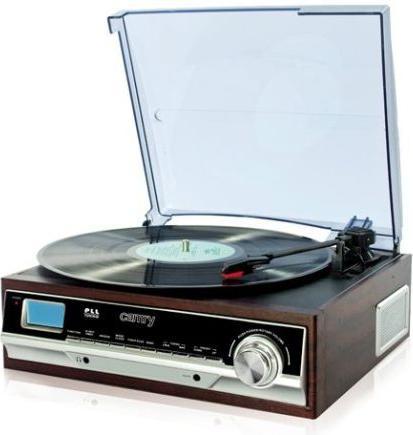 Produktbild Camry CR 1113 Audio-Plattenspieler mit Riemenantrieb, Cappuccino, Chrom, Holz (Halbautomatisch)