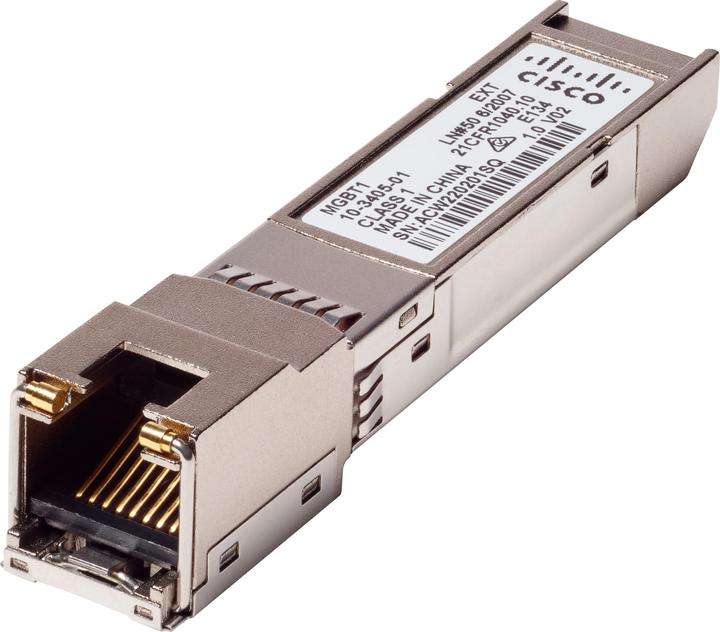 Image du produit Cisco MGBT1 Ethernet 1000Base-T Mini-GBIC SFP