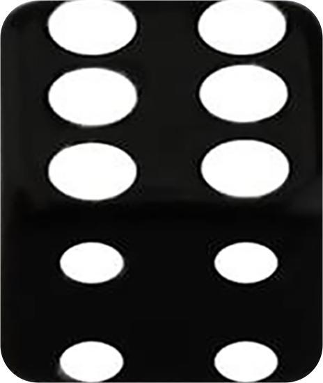 Star Piercing Würfel schwarz (Acryl)