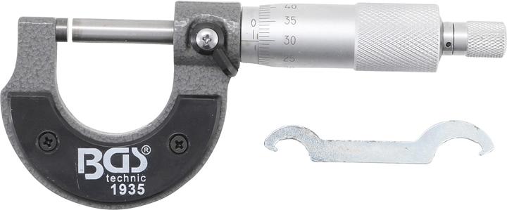 Produktbild BGS Bügelmessschraube Genauigkeit 0,01 mm 0 - 25 mm