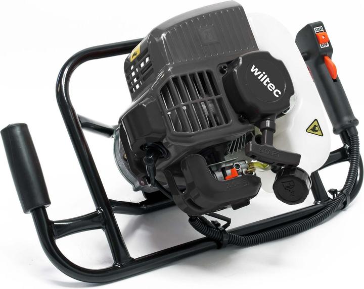 Produktbild Wiltec Erdlochbohrer 1,4kW 1,9PS 52ccm Benzin Erdbohrer Pfahlbohrer 2 Takt Motor