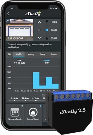 Image du produit Shelly Double commutateur WLAN (Actionneur de commutation)