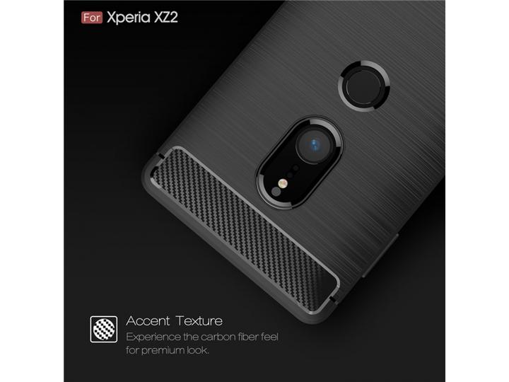 Immagine prodotto Screenguard Sony Xperia XZ2 Cover Carbon Brushed Soft TPU (Sony Xperia XZ2)