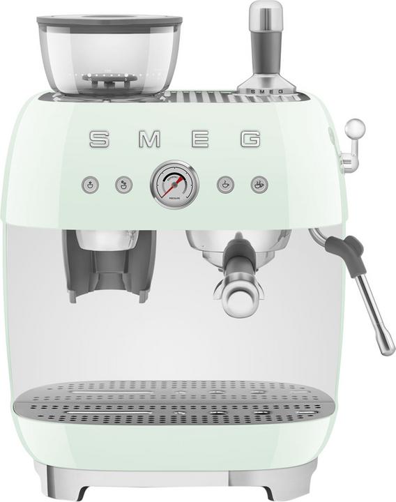 Smeg Espressomachine EGF03PGEU, volautomatisch koffiezetapparaat in jaren 50 stijl, pastelgroen (EU-stekker)
