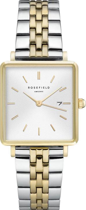 Rosefield The Boxy White Sunray Silver Gold (Analoguhr, 26 mm)