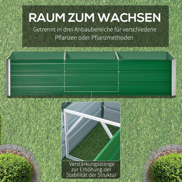 Actual product image Outsunny Garden bed including gardening gloves and bed signs