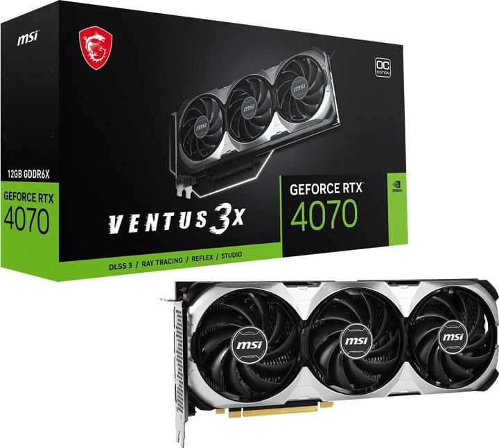 Image du produit MSI GeForce RTX 4070 VENTUS 3X OC (12 Go)