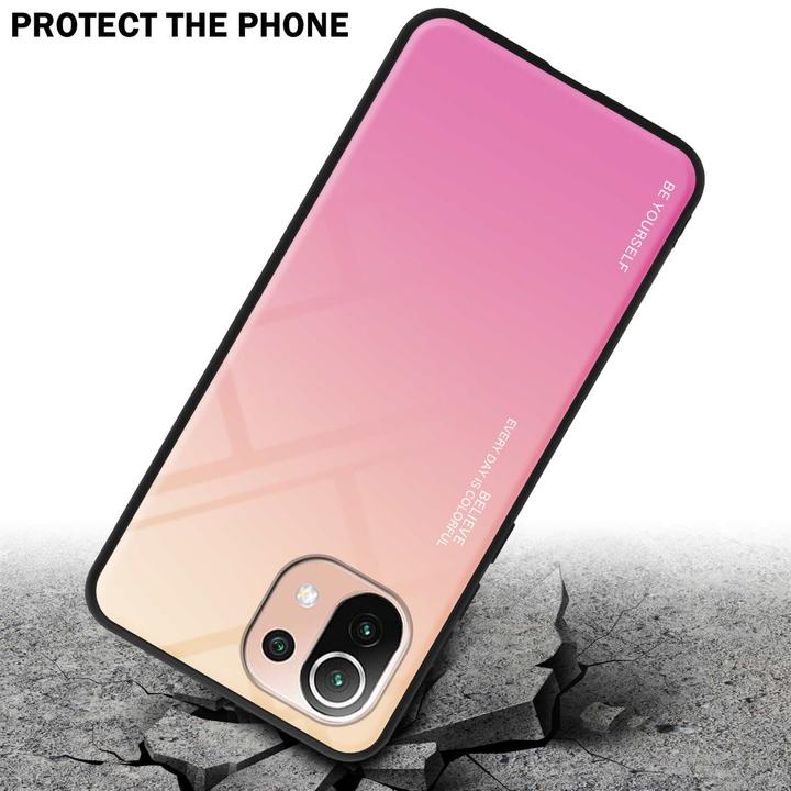 Produktbild Cadorabo TPU 2 Farben Glas Hülle (Xiaomi Mi 11 Lite, Xiaomi Mi 11 Lite 5G)
