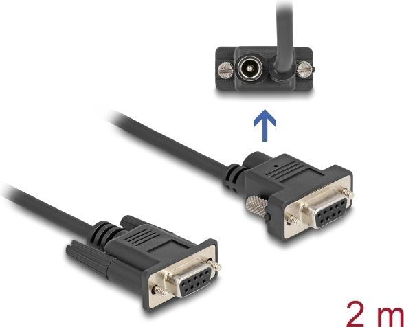 Produktbild Delock Seriell Kabel RS-232 D-Sub9 Buchse zu D-Sub9 Buchse S (2 m)