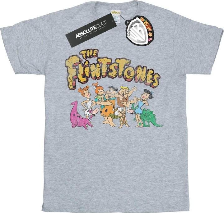 Immagine prodotto The Flintstones Group Distressed Maglietta Ragazzi (116)