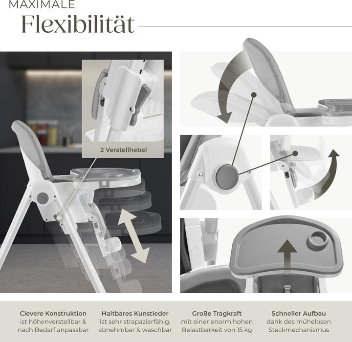 Image du produit tectake Sophia (Chaise haute)