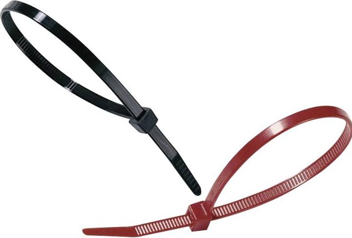Produktbild HellermannTyton Cable Tie UV-resistent T40R-PA66W-BK-100 (Kunststoffkabelbinder, 175 mm, 100 Stk.)