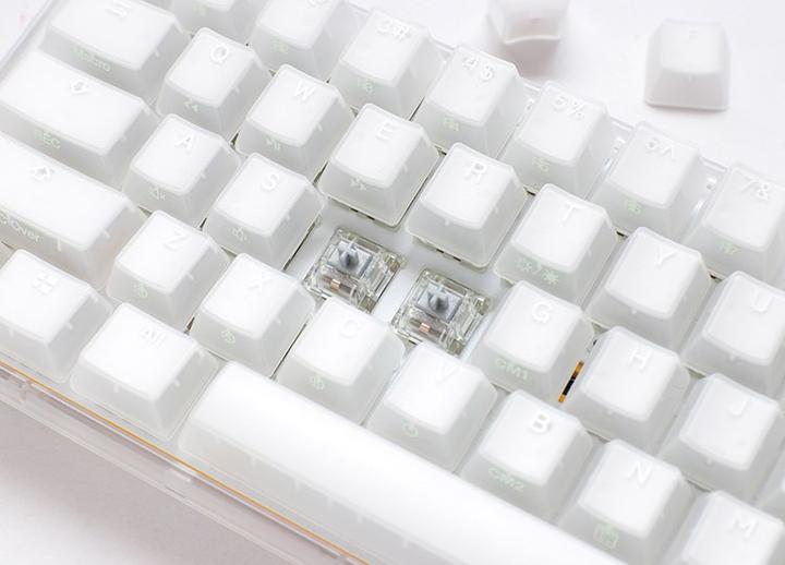 Produktbild Ducky One 3 Aura White Mini Gaming Tastatur, RGB LED - Kailh Jellyfish Y (US) (US, Kabelgebunden)