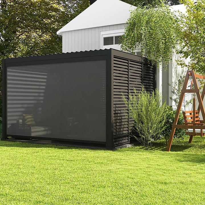 Actual product image Leco Rollo 4 m zur Lamellenpergola DELUXE anthrazit (400 cm, 370 cm)