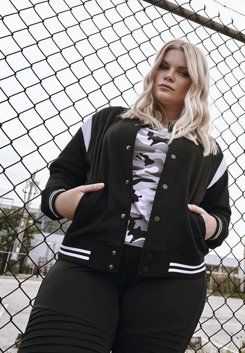 Produktbild Urban Classics Ladies Inset College Sweat Jacket (XXL)