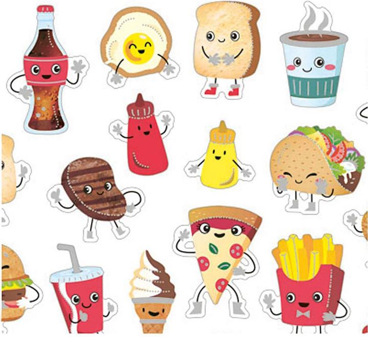 Immagine prodotto Creativ Company Adesivo fast food, 1 foglio