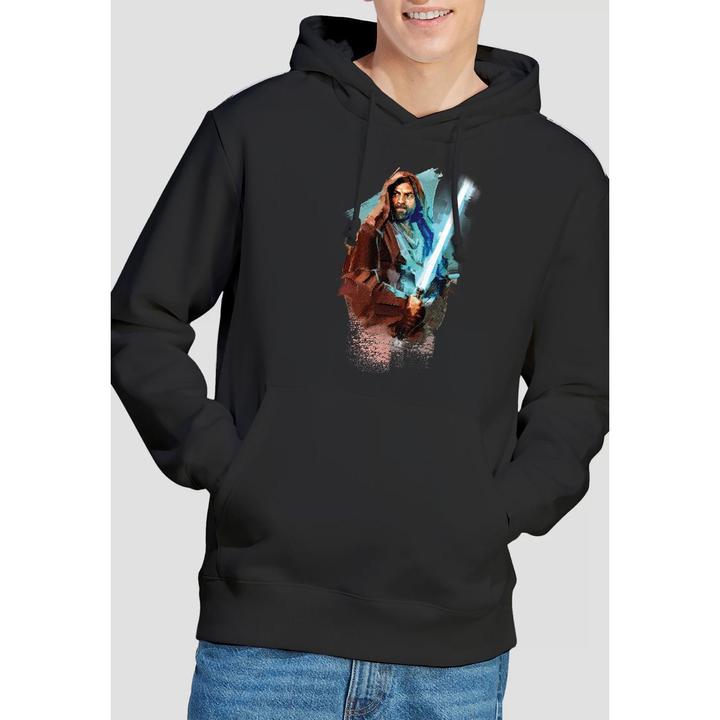 Immagine prodotto Star Wars Felpa con Cappuccio Obi Wan Kenobi Verniciato Uomo (S)