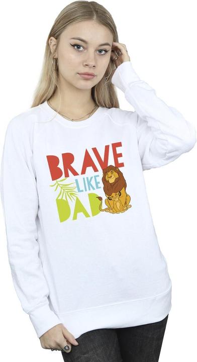 Actual product image Disney Womens/Ladies The Lion King Brave Like Dad Sweatshirt (XXL)