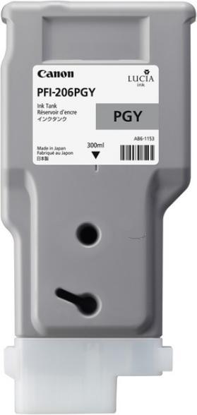 Actual product image Canon Ink Large Format photo grey Orig.No. PFI-206PGY (GY, LBC)