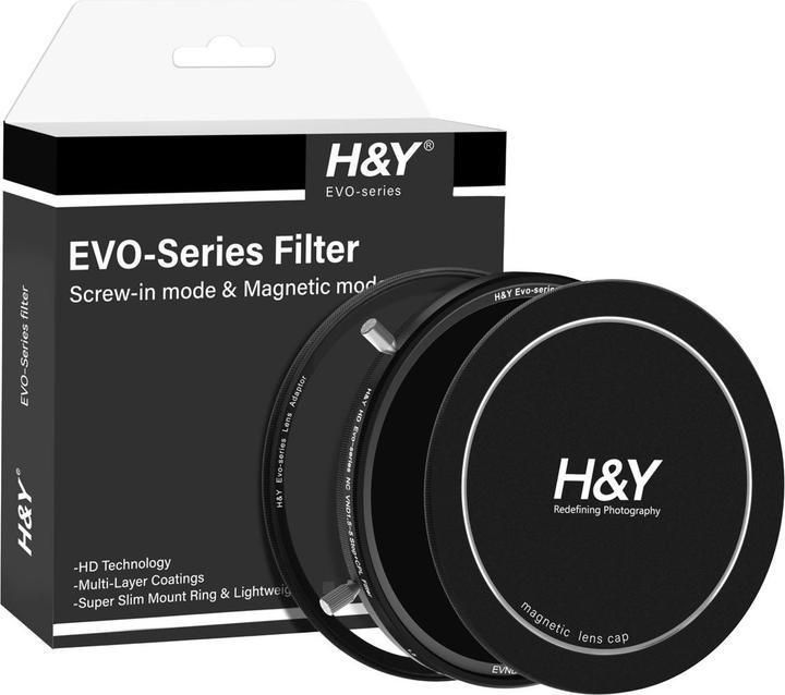 Actual product image H&Y HD EVO ND3-32 Filter Kit 67mm (67 mm, Neutral density filter)
