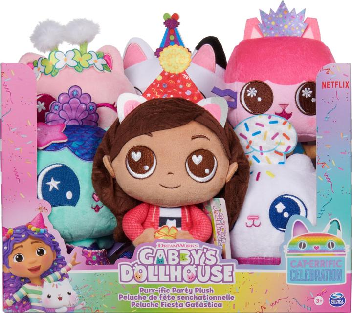 Actual product image Gabby's Dollhouse Plush Celebration (Assorted) (24.87 cm)