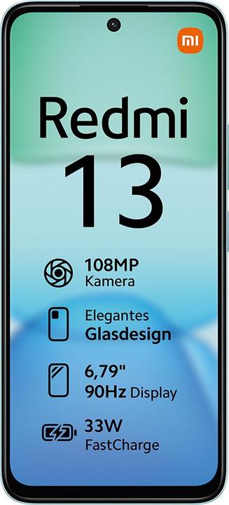 Produktbild Xiaomi Redmi 13 (128 GB, Ocean Blue, 6.79", Hybrid Dual SIM, 108 Mpx, 4G)