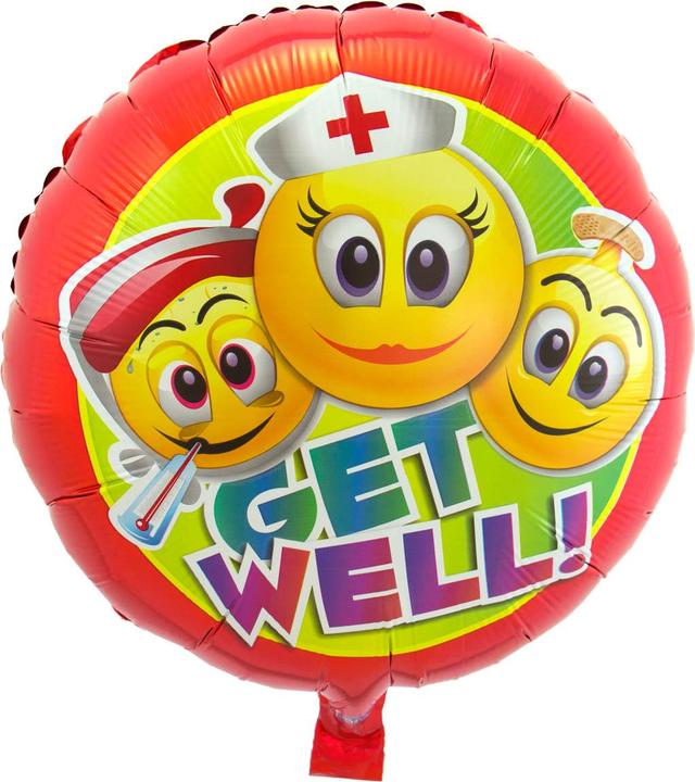 Produktbild Folat Get Well Soon Smiley Folienballon