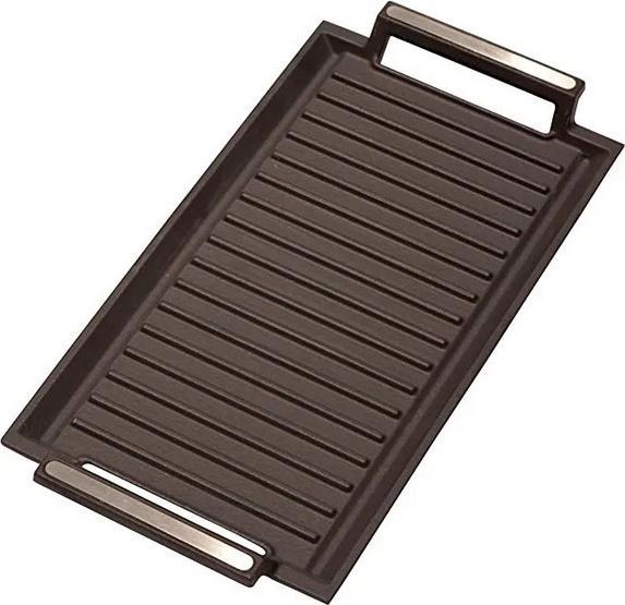 Immagine prodotto Cata | Griglia per barbecue a induzione, 22,8 x 43,2 x 3,8 cm | Nero (Padella grill, Ferro)