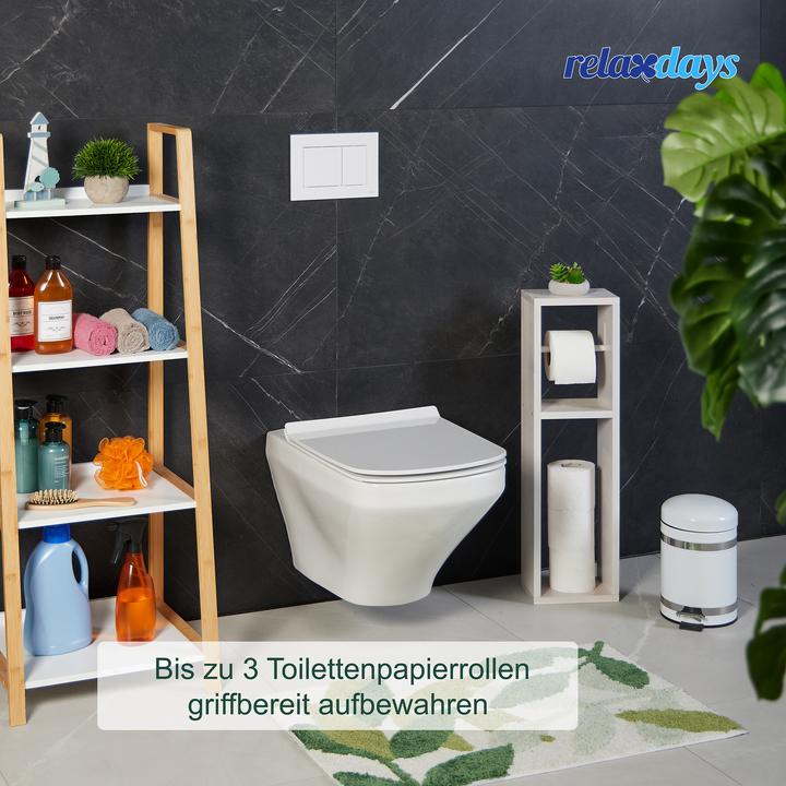 Actual product image Relaxdays Toilet paper stand