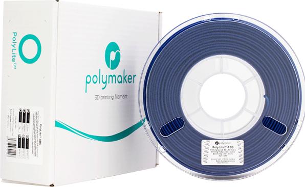 Actual product image Polymaker PolyLite ABS - Blue - 2.85mm (ABS, 2.85 mm, 1000 g, Blue)