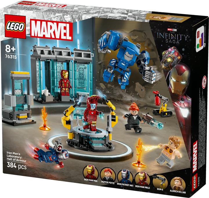 Actual product image LEGO Iron Man's Laboratory: Hall of Armour (76315, LEGO Super Mario)
