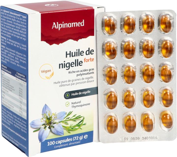 Image du produit Alpinamed Huile de cumin noir (100 pièce(s), Capsules, 112 g)