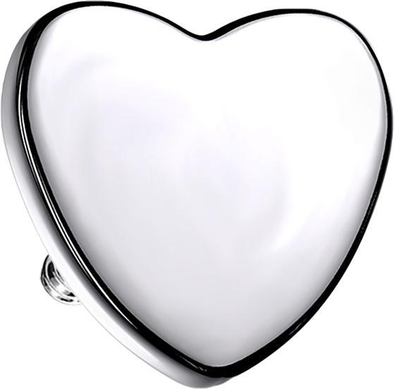 Immagine prodotto Star Piercing Ancora dermica Cuore d'argento (Titanio G23, senza ottone)