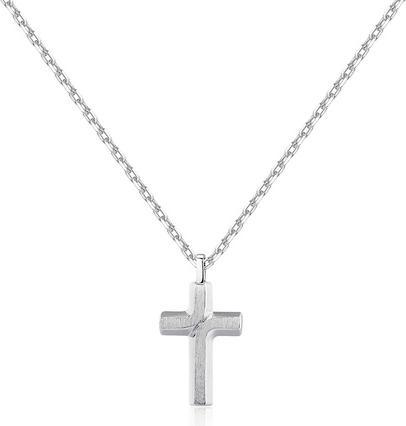 Brosway Stylish steel necklace with a cross Backliner BBC04