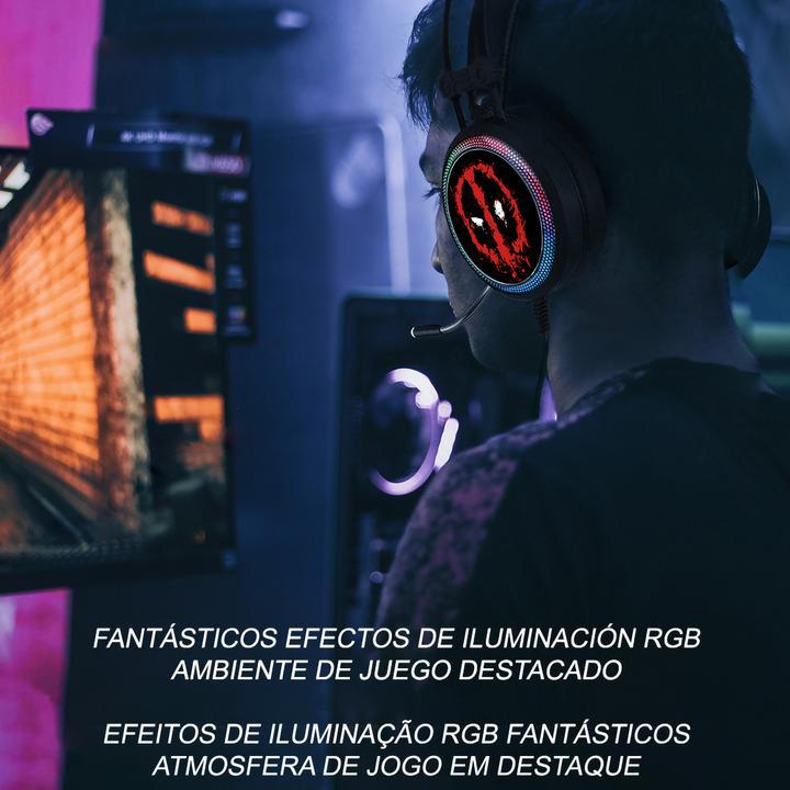 Produktbild Disney Auriculares Gaming Deadpool Marvel Negro