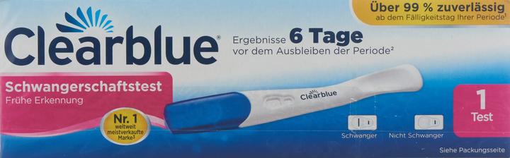 Produktbild Clearblue Schwangerschaftstest Früherkennung 6 Tage vor 1 Stck. (1 x)