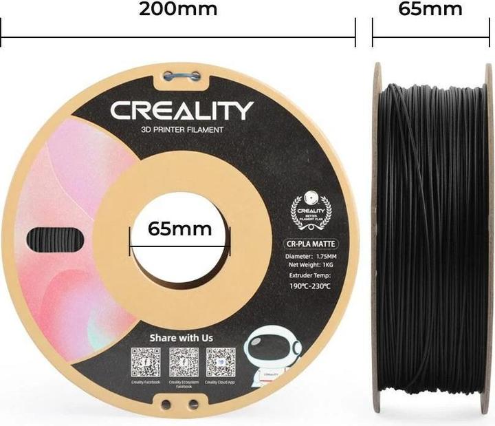 Immagine prodotto Creality Filamento (PLA, 1.75 mm, 1000 g, Nero)