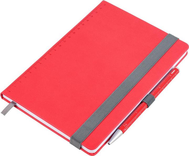 Actual product image Troika SLIMPAD A5 notepad A5 incl. biros, red (A5, Dotted)