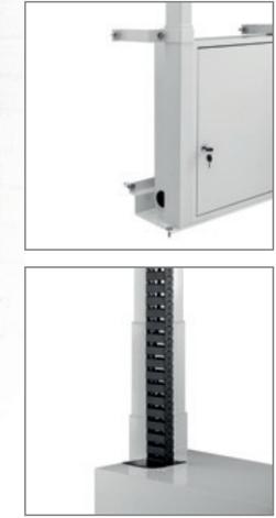 Image du produit Hagor Wall Lift Pro Light III Flip, 45 kg, 139,7 cm (55"), Réglage de la hauteur, Gris