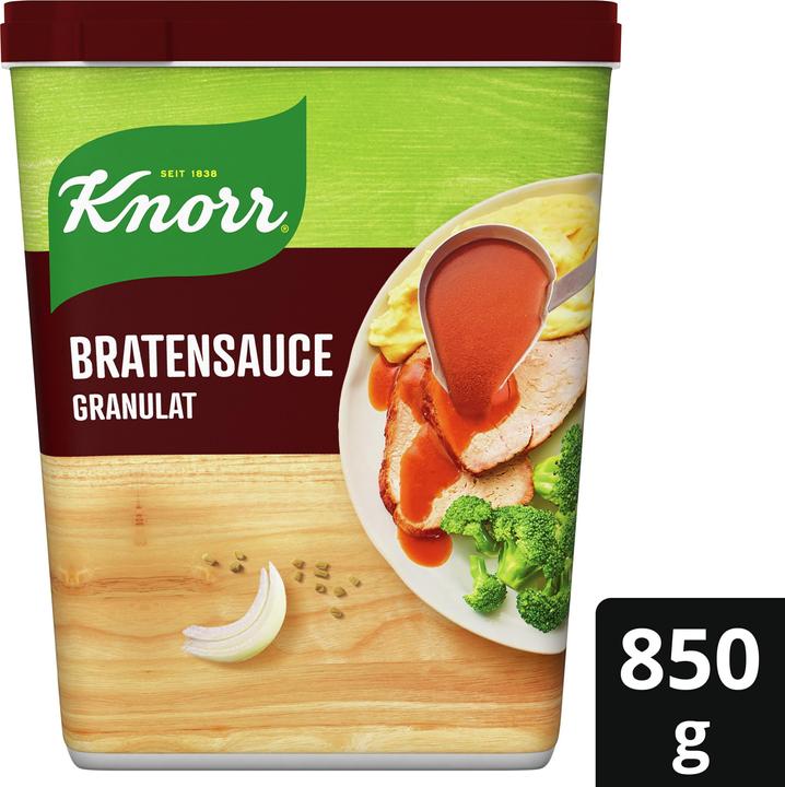 Actual product image Knorr Gravy granules can, dark gravy for meat dishes, ideal seasoning for beef (850 g)