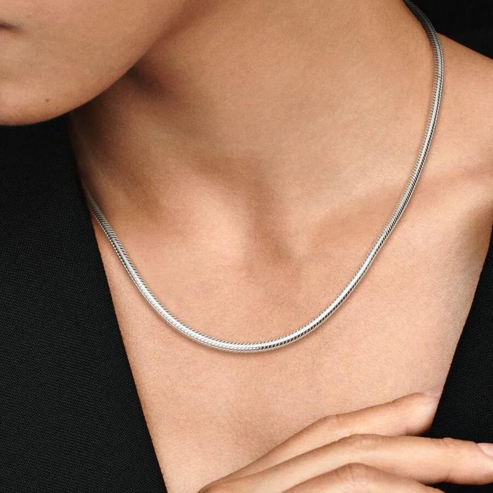 Actual product image Pandora Necklace with ball clasp (Silver, 42 - 50 cm)