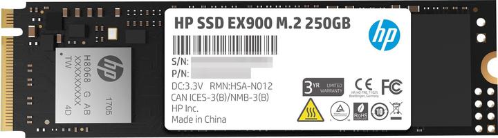 Actual product image HP EX900 (250 GB, M.2 2280)