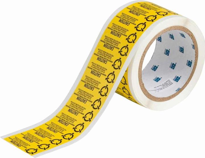 Produktbild Brady Etiketten VORSICHT - EMPFINDLICHE ELEKTRONISCHE GERÄTE, NICHT ÖFFNEN.