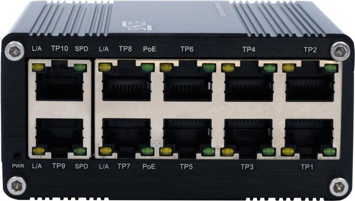 Actual product image Exsys Industr. Mini PoE-Switch 10x 1 Gbps (10 Ports)