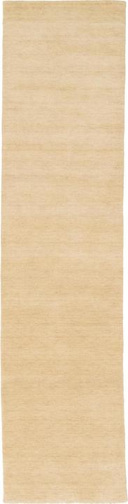 Produktbild Pergamon Wolle Natur Teppich Läufer Gabbeh Maya Einfarbig (70 x 300 cm)