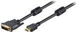Productafbeelding M-Cab 3M HDMI naar DVI-D kabel - Goud (3 m, DVI)