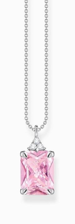 Produktbild Thomas Sabo Kette pinker Stein silber (925er Silber, 40 - 45 cm)